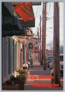 BÜRGERSTEIGE VON LA CONNER WASHINGTON Ladenfront Schilder Postkarte C5 - Bild 1 von 2