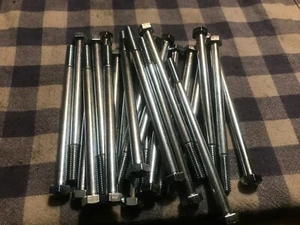 Qty 25 5/16"-18 x 5" Coarse A307 Grade A Hex Tap Bolt Zinc - Picture 1 of 1