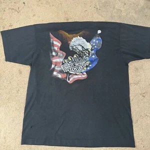 Camiseta Harley-Davidson Eagle vintage años 80 emblema 3D RARA. XL? - Imagen 1 de 10