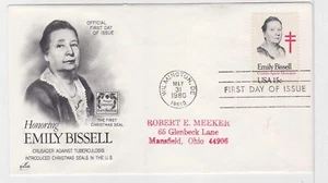 TurtlesTradingPost- Emily Bissell - 1980 - FDC #1823- Artcraft Cachet - Picture 1 of 1
