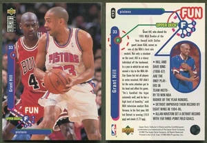 1995-96 Collector's Choice Fun Fact #173 Grant Hill (Jordan #45) Detroit Pistons - Picture 1 of 1