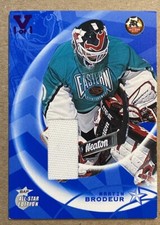 MARTIN BRODEUR 2002-03 ITG BE A PLAYER ALL-STAR EDITION VAULT 1 Of 1 GAME JERSEY