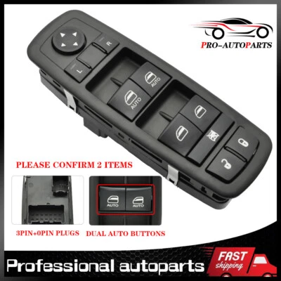 Interruptor maestro de ventana eléctrica para Dodge Grand Caravan SE SXT R/T 2012-19 68110871AA Foto 1 de 4
