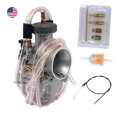 Carburetor With Throttle Cable for Yamaha YZ250 YZ 250 78-02 Suzuki RM250 76-08 - Image 1 of 4