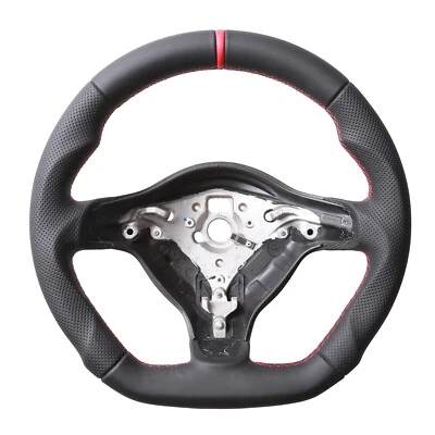 VW Lenkrad Polo 6N2 Lupo 6N Abgeflacht 12Uhr Markierung rot Neu Beziehen 12221 - Bild 1 von 4