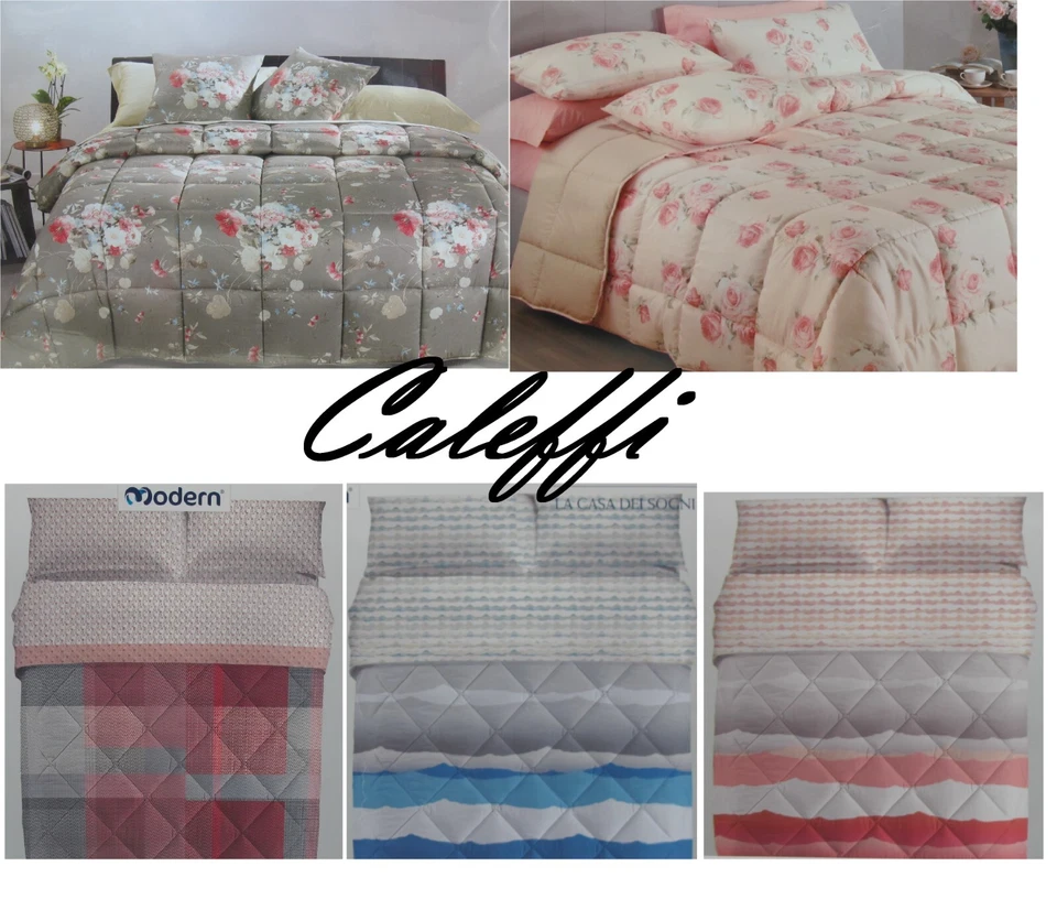 TRAPUNTA LETTO SINGOLO PIUMONE INVERNALE MICROFIBRA ANALLERGICO CALEFFI OFFERTA