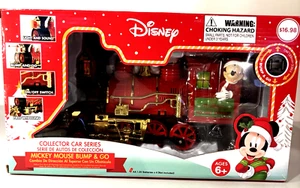 Disney Christmas Mickey Mouse Conductor Train Collector Car Series Bump And Go - Picture 1 of 6