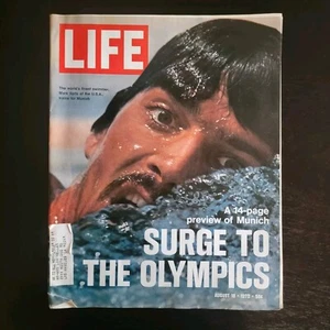 Mark Spitz Vintage LIFE Magazine 1972  August 18 USA Olympic Swimming - Imagen 1 de 7
