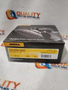 Mirka 23-650-060 Gold Grip 19H 60 Grit 5" Sanding Disc- 50 Pieces - Picture 1 of 4