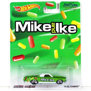 2014 Hot Wheels 71 EL CAMINO green Mike and Ike Pop Culture JUST BORN 1:64 BDR88 - Picture 1 of 2