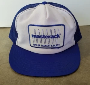 Vintage PATCH Masterack Logo Patch Mesh Trucker Baseball Hat Cap Snapback - Picture 1 of 7