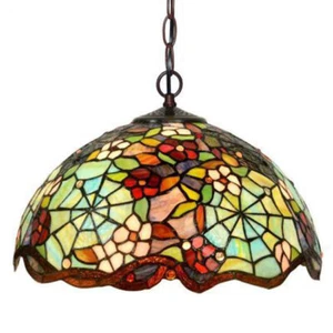 Cobweb Stain Glass Pendant Chandelier  - Bild 1 von 1