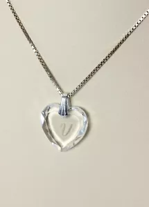 Swarovski Kristall Herz Anhänger Sterlingsilber venezianische Box Kette 24 Zoll - 2516 - Bild 1 von 7