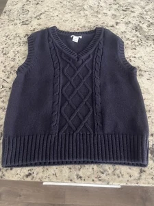Hartstrings Boys V Neck Navy Blue Vest Size 8/10 - Picture 1 of 3