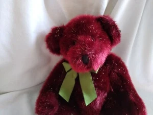 Reuniones Festivas Russ Berrie De Colección - 14" OSO LENTEJUELAS Etiquetas Nuevas - Imagen 1 de 5