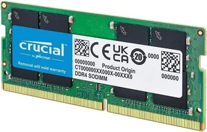 Crucial SODIMM 32GB DDR4 3200Mhz PC4-25600 CL22 CT32G4SFD832A Laptop RAM Arbeitsspeicher - Bild 1 von 5