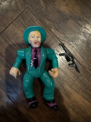 Figura de acción de colección Shoulders 1990 Dick Tracy Playmates con pistola Tommy Foto 1 de 4