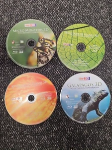 David Attenborough: The 3D Collection Blu-ray 3D 4 Disc Set * No BOX* - Picture 1 of 4