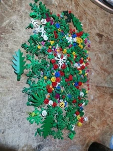 Konvolut LEGO Blumen Blüten Blätter Algen Pflanzen Baum Vegetation Stängel - Bild 1 von 9