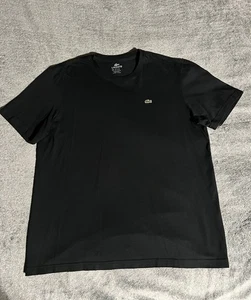 Lacoste T Shirt XL Größe 8 Schwarz Krokodil Performance Outdoor - Bild 1 von 6