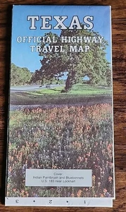 Vintage Texas Official Highway Travel Map 1992 Ann Richards Governor  - Bild 1 von 3