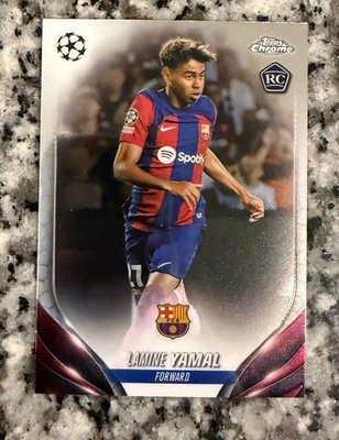 2023-24 Topps Chrome UEFA Club Competitions - Lamine Yamal #64 (RC) - Image 1 of 2
