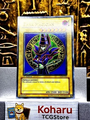 Yugioh Dark Magician LOB-005 The Legend of Blue Eyes White Dragon 1st Edition NM - Image 1 of 4
