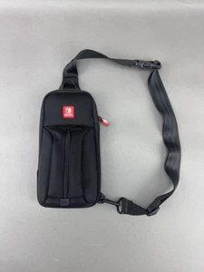Original Nintendo Switch Sling Bag Travel Carrying Case Tote With Strap Black - Picture 1 of 4