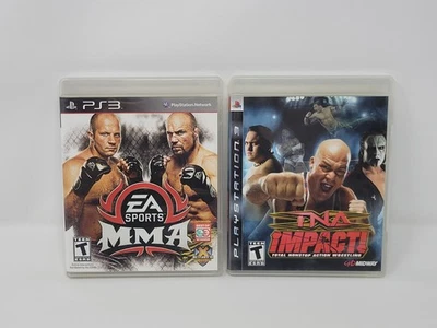TNA Impact & EA Sports MMA Sony Playstation 3 2008 PS3 Wrestling Complete Tested - Image 1 of 4