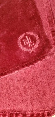 Ralph Lauren Monogramed Micromink Throw - Image 1 of 4