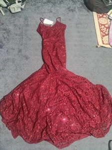 Club L London Red Long Dress Size 10 - Picture 1 of 7