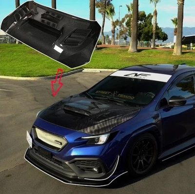 Capucha VS ventilada de fibra de carbono de alta calidad para Subaru Impreza STI WRX VAB 2015-21 Foto 1 de 4