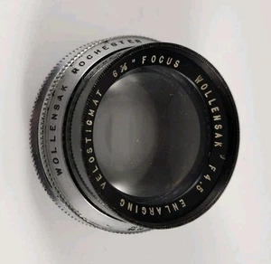 Wollensak 162mm F4.5 Enlarging Velostigmat Enlarger Lens 6⅜" - Picture 1 of 3