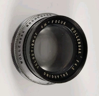 Wollensak 162mm F4.5 Enlarging Velostigmat Enlarger Lens 6⅜" - Image 1 of 3