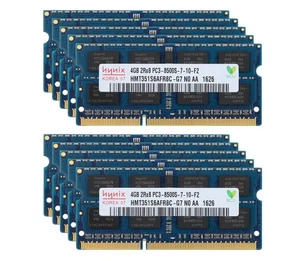 10pcs Hynix 4GB 2RX8 DDR3 1066MHz PC3-8500S 204PIN SO-DIMM Laptop Memory RAM - Picture 1 of 12