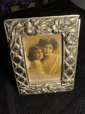 Decorative Silver-Tone 3D Frame with Faux Pearls - Image 1 of 4