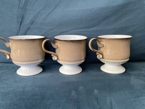 Tazas marrones con patas de café/té Denby 3 Sevilla - Imagen 1 de 3