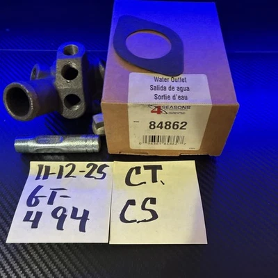 (1) NOS 84862 Engine Coolant Water Outlet 4 Seasons Genuine 4 Season Product - Image 1 of 4