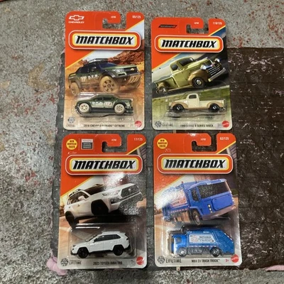 MATCHBOX 2025 SERIES 2023 TOYOTA RAV4 TRD SHORT CARDS 1/64 SCALE /4 Car Lot - Image 1 of 4