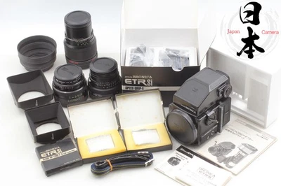 3 Lens 【MINT 】 Zenza Bronica ETR Si Camera AE II Finder PE 40mm 75mm 200mm JAPAN - Image 1 of 4