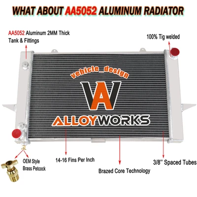 Upgraded 2Row Aluminum Radiator For 1998-2004 1999 2000 Volvo C70 V70 S70 2.3L. Foto 1 de 4
