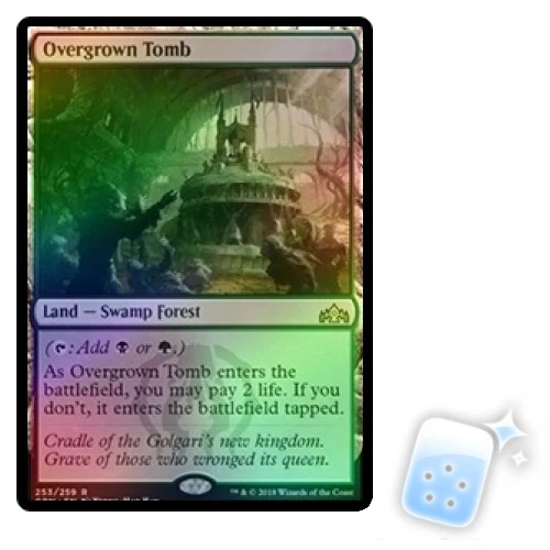 FOIL OVERGROWN TOMB Guilds Of Ravnica GRN Magic MTG MINT CARD - Image 1 of 1