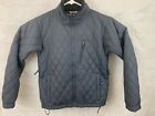 Columbia Womens Vertex Quilted Jacket Vented Sz Med Gray Blue