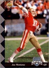 1992-93 Upper Deck NFL Experience #1 Joe Montana MVP - NM-MT