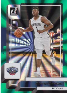 2022-23 Donruss - Holo Laser Green #164 Zion Williamson - New Orleans Pelicans - Bild 1 von 2