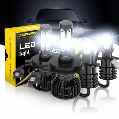 Combo de 4 faros LED altos/bajos + faros antiniebla 6000K para Infiniti Q45 1997-1998 Foto 1 de 4