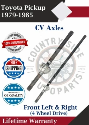 New OE Front CV Axles For 1979-1985 Toyota Pickup 4WD Lifetime Warranty — 第 1/4 张图片