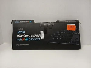 Matias Wired Aluminum Tenkeyless Keyboard With RGB Backlight, Black (FK308PCLBB) - Picture 1 of 6