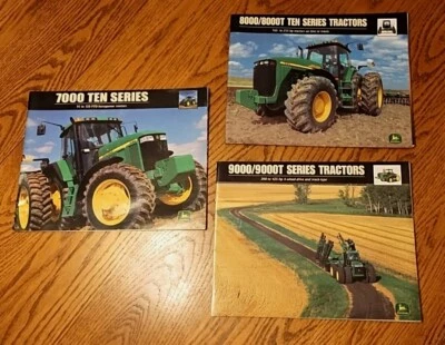 3 John Deere 7000 8000 9000 Series Farm Tractor Brochures - Image 1 of 4
