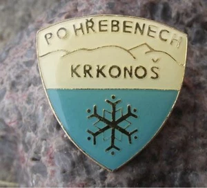 Insignia de escudo de esquí de fondo Krkonos Mountain Ridge esquí de fondo esquí carreras - Imagen 1 de 4